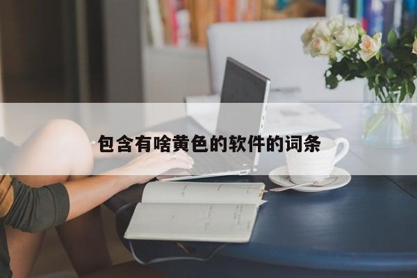 包含有啥黄色的软件的词条