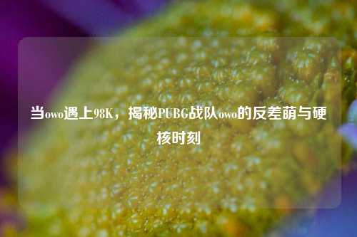 当owo遇上98K，揭秘PUBG战队owo的反差萌与硬核时刻