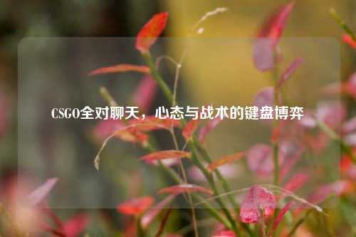 CSGO全对聊天，心态与战术的键盘博弈