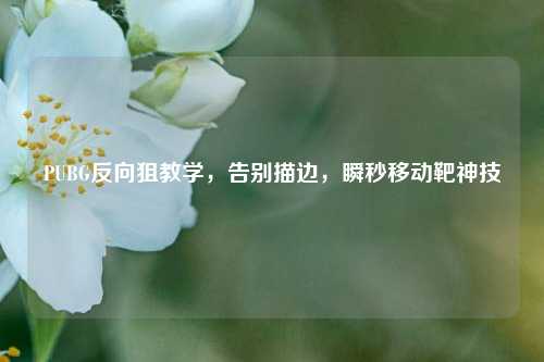 PUBG反向狙教学，告别描边，瞬秒移动靶神技