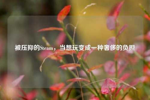 被压抑的Steam，当想玩变成一种奢侈的负担