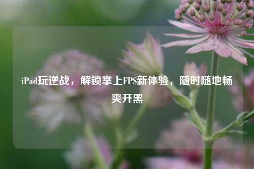 iPad玩逆战，解锁掌上FPS新体验，随时随地畅爽开黑