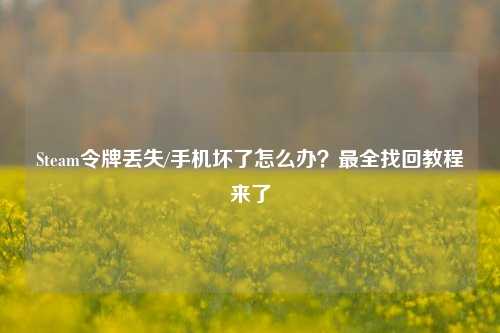 Steam令牌丢失/手机坏了怎么办？最全找回教程来了