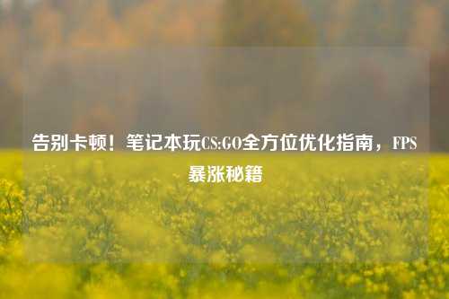 告别卡顿！笔记本玩CS:GO全方位优化指南，FPS暴涨秘籍