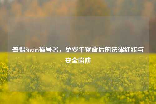 警惕Steam撞号器，免费午餐背后的法律红线与安全陷阱