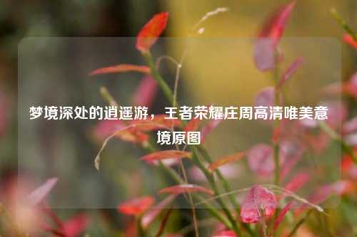 梦境深处的逍遥游，王者荣耀庄周高清唯美意境原图