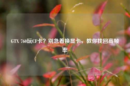 GTX 760玩CF卡？别急着换显卡，教你找回高帧率