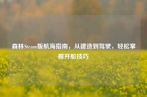森林Steam版航海指南，从建造到驾驶，轻松掌握开船技巧