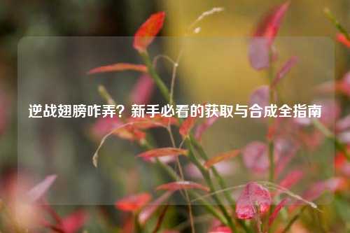 逆战翅膀咋弄？新手必看的获取与合成全指南