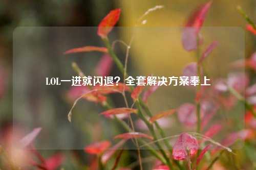 LOL一进就闪退？全套解决方案奉上