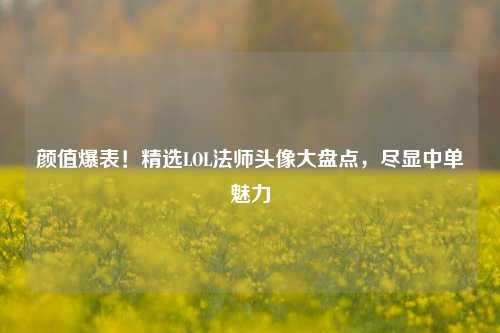 颜值爆表！精选LOL法师头像大盘点，尽显中单魅力
